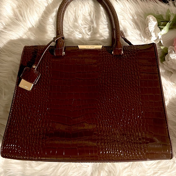 Via Uno Handbags - Via Uno Croc Embossed Shoulder Bag